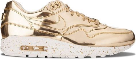 nike air dames schoenen grijs met goud|air max 1 schoenen.